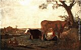 Aelbert Cuyp The Dairy Maid painting
